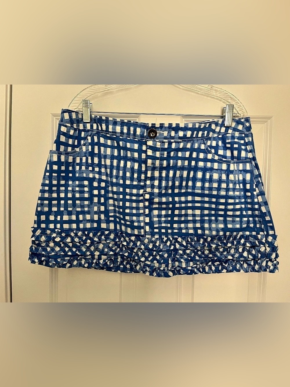 Lilly Pulitzer Clarissa Skirt Skort Blue & White woman’s Size 14